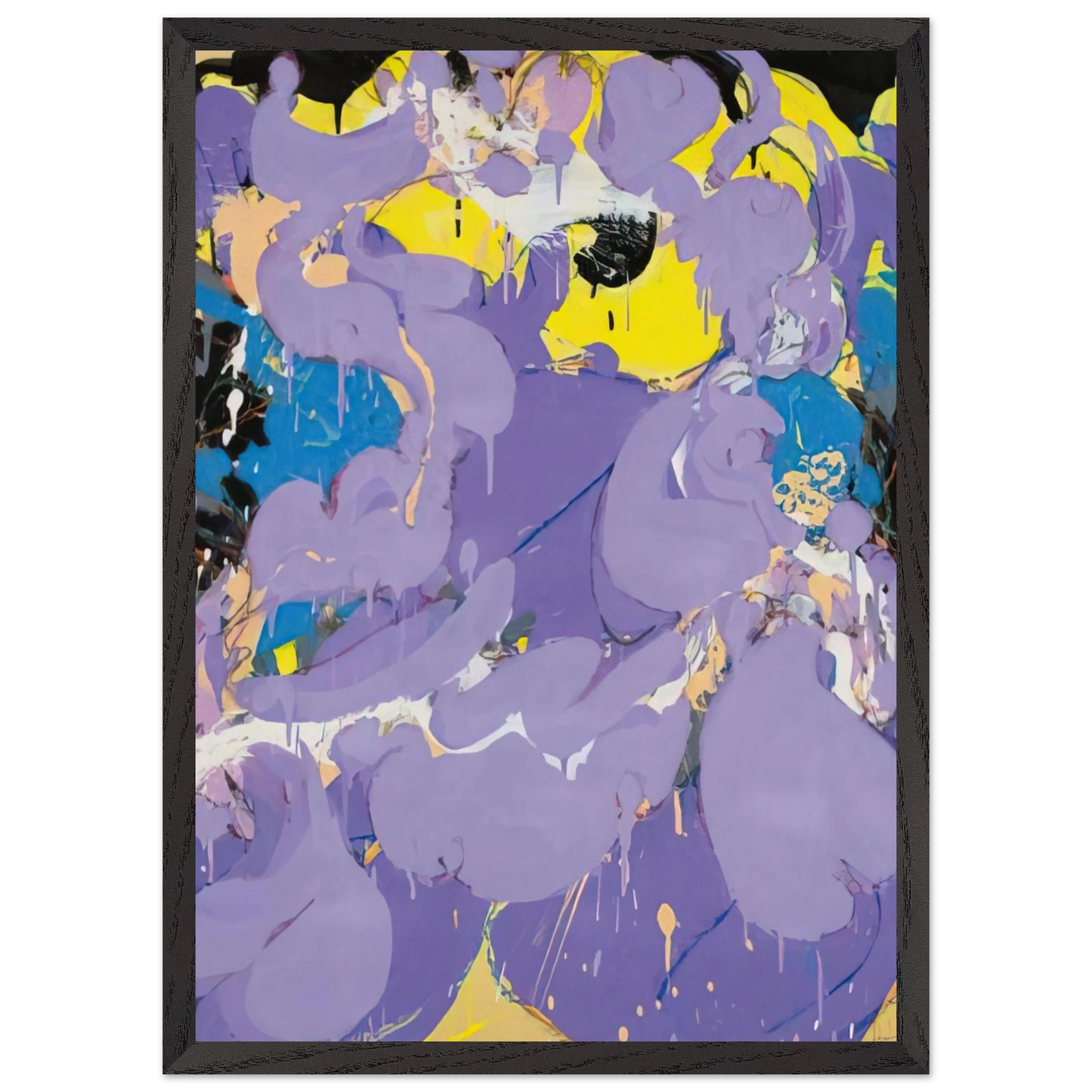 Helen Frankenthaler - Untitled - 1978 Wall art - 70x100 cm / 28x40 inches - Premium Wooden Framed Poster With Fine Art Paper - Wood frame
