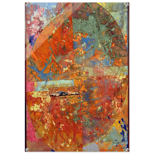 Baptistry - Sam Gilliam Acrylic Print - 70x100 cm / 28x40″ inches | Sam Gilliam Wall Art | Sam Gilliam Prints
