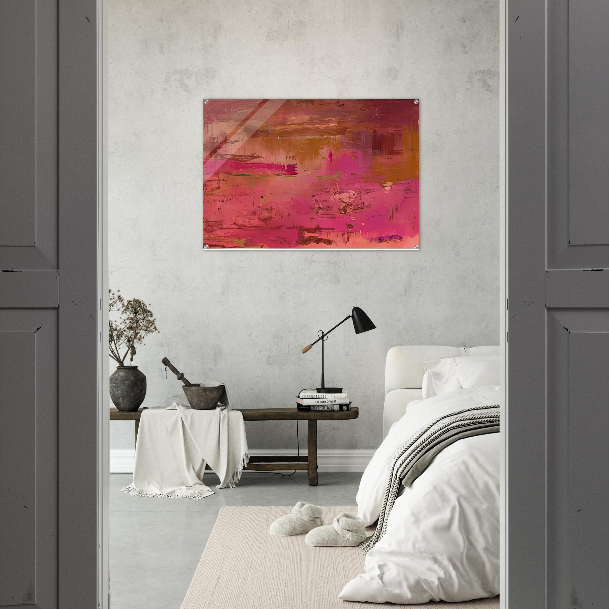 Dream Walk Red, 1978- - Helen Frankenthaler Acrylic Print - 70x100 cm / 28x40″ inches | Helen Frankenthaler Wall Art | Helen Frankenthaler Prints