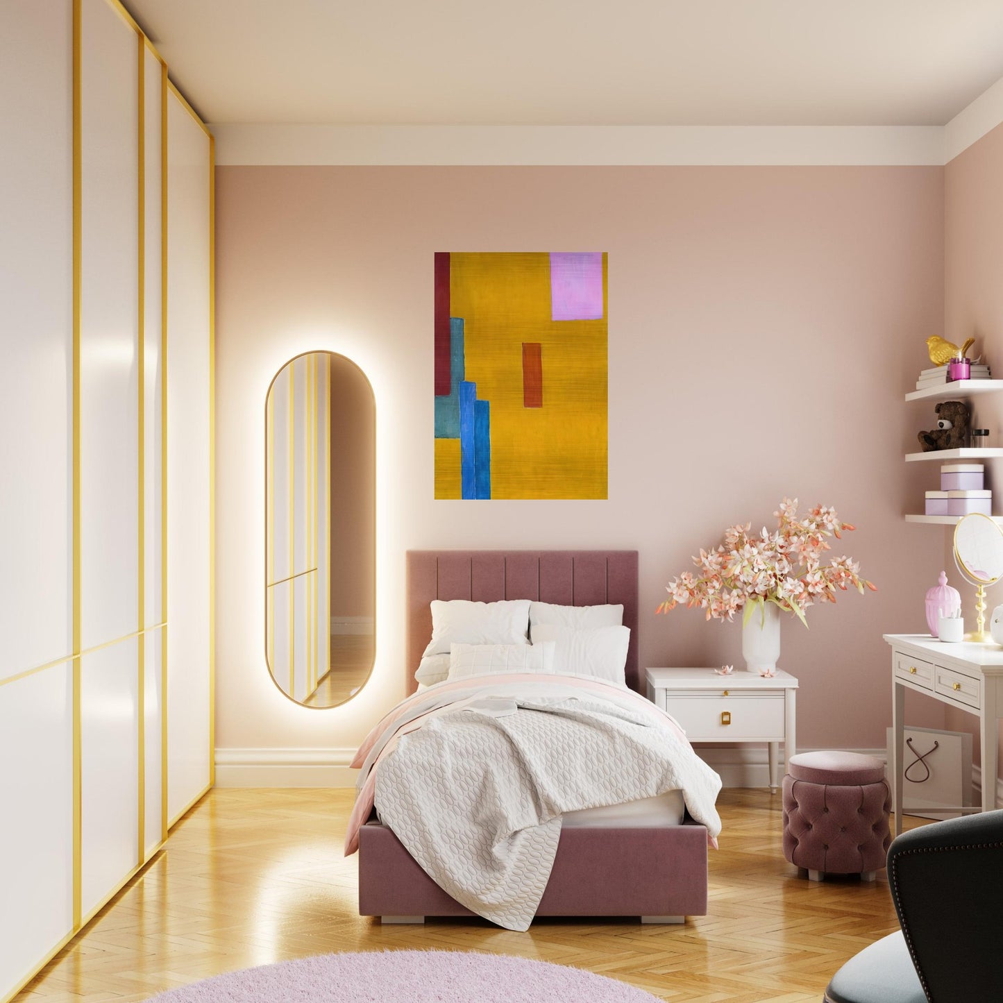 ABSTRACT PAINTING 1914 - Vanessa Bell Brushed Aluminum Print - 70x100 cm / 28x40 inches | Vanessa Bell Aluminum Print | Vanessa Bell Prints