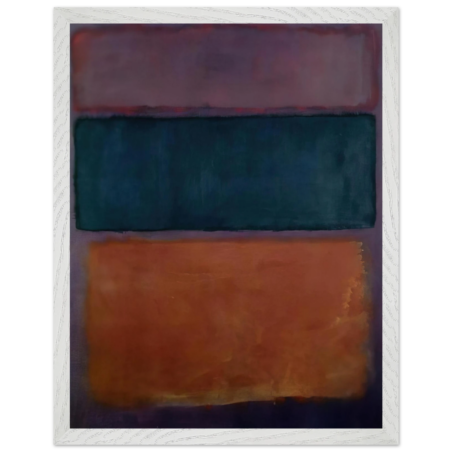 Helen Frankenthaler - Untitled - 1963 Wall art - 27x35 cm / 11x14 inches - Premium Wooden Framed Poster With Fine Art Paper - Black frame