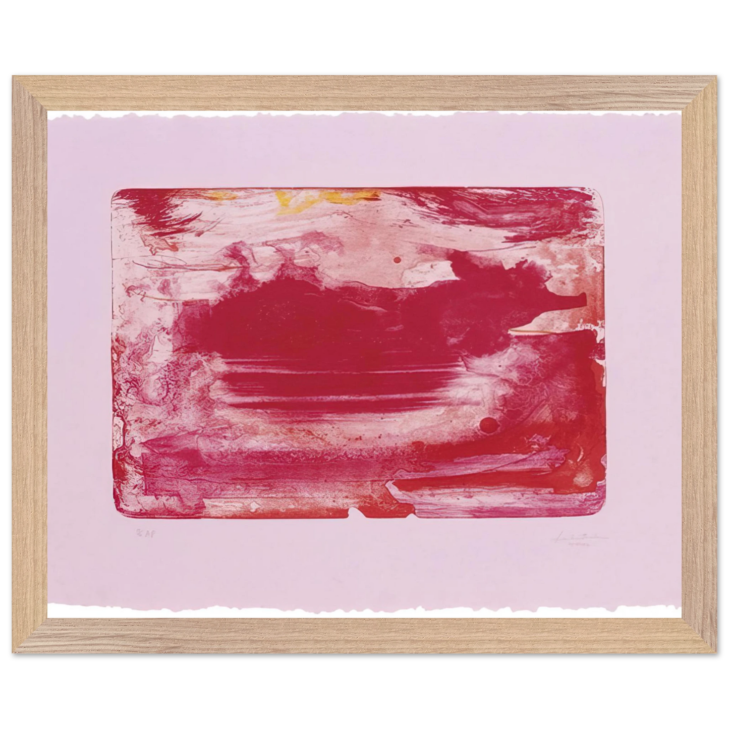 Helen Frankenthaler - The Red Sea - 1982 Wall art - 30x40 cm / 12x16 inches - Fine Art Poster - -