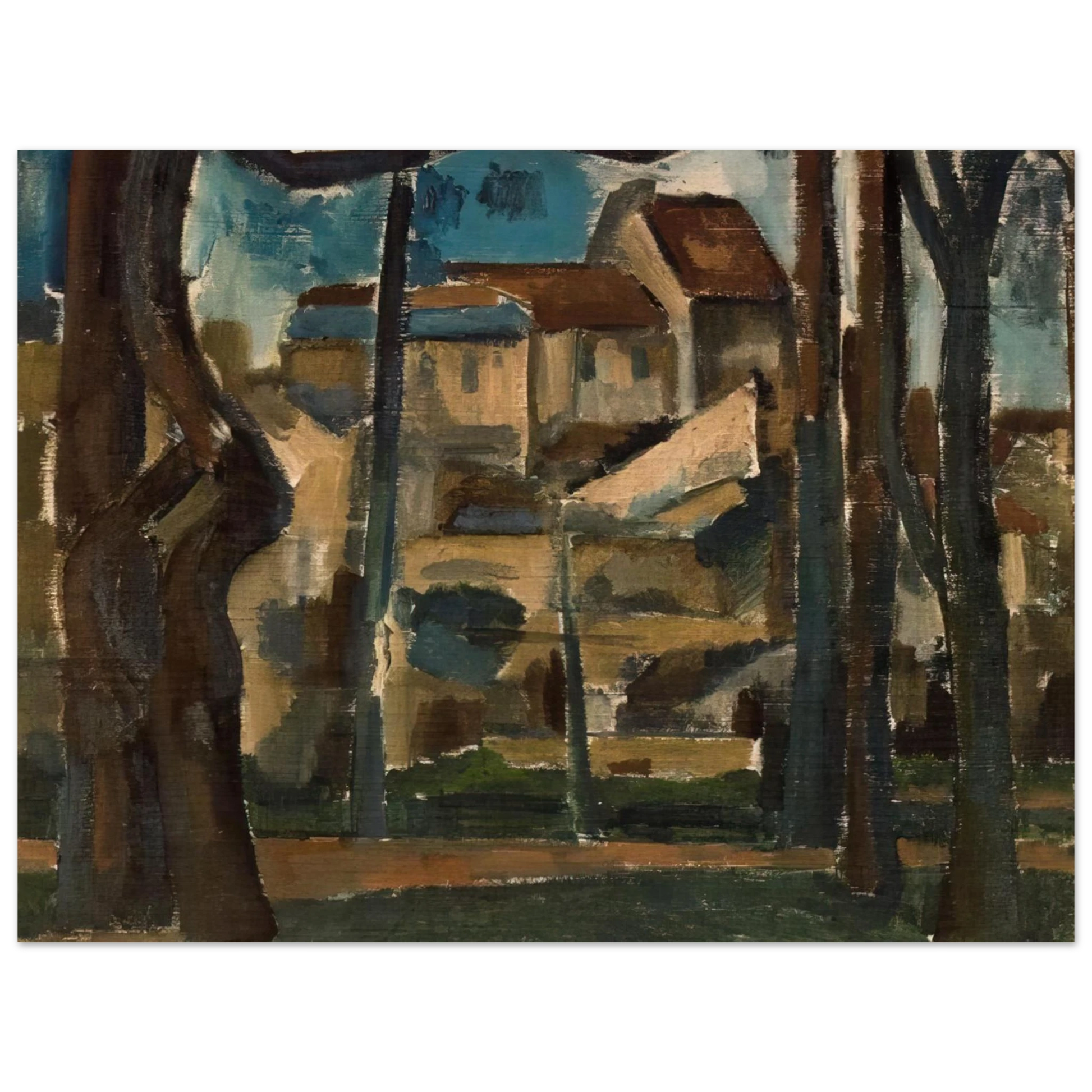 Andre Derain - LANDSCAPE OF CARRI RES 1909 Fine Art Poster - Default Title