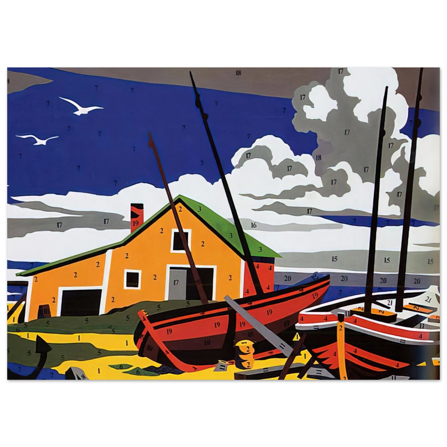 Andy Warhol - Do It Yourself  Seascape  Fine Art Poster - 75x100 cm / 30x40 inches