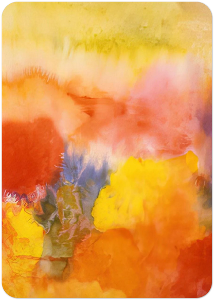 Abundance In The Garden - 1992 By Ronnie Landfield Pack of 10 Post Cards | Ronnie Landfield Post Cards | A6 (10.5 x 14.8 cm) - 4.1 x 5.8 inches