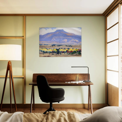 Pedernal - Georgia O'Keeffe Brushed Aluminum Print - 70x100 cm / 28x40 inches | Georgia O'Keeffe Aluminum Print | Georgia O'Keeffe Prints