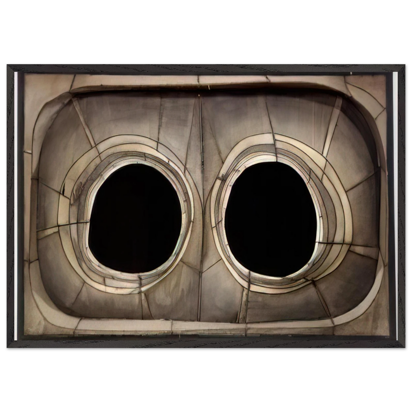 UNTITLED 1960 N1 - Lee Bontecou Framed Art Print – Black Wooden Frame - Default Title - -Framed Art Print