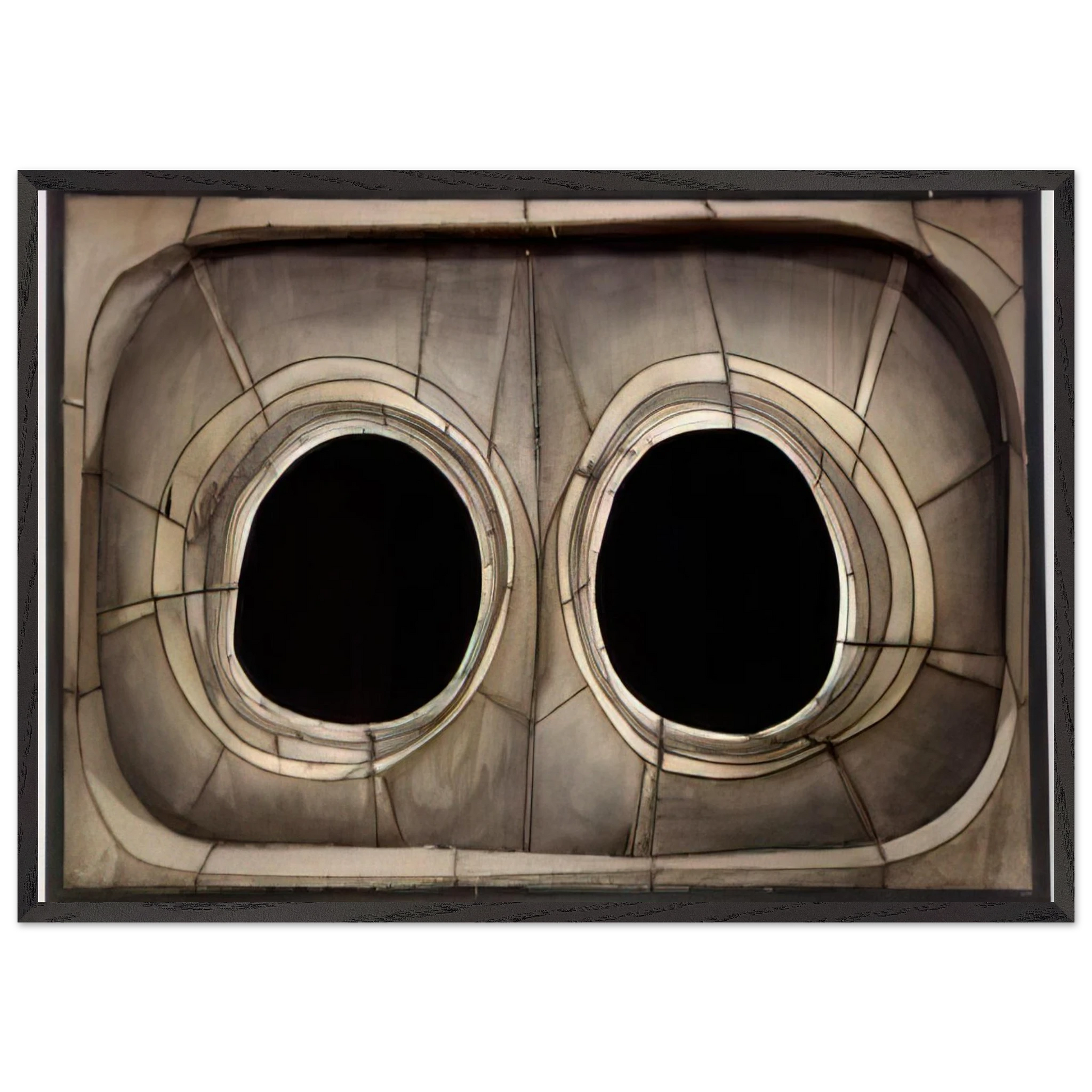 UNTITLED 1960 N1 - Lee Bontecou Framed Art Print – Black Wooden Frame - Default Title - -Framed Art Print