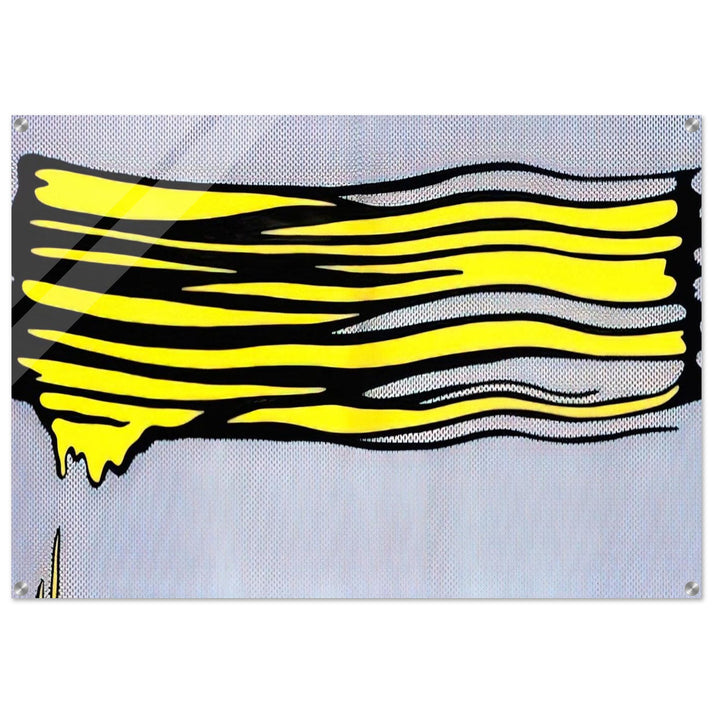 YELLOW BRUSHSTROKE II 1965 - Roy Lichtenstein Acrylic Print - 70x100 cm / 28x40″ inches