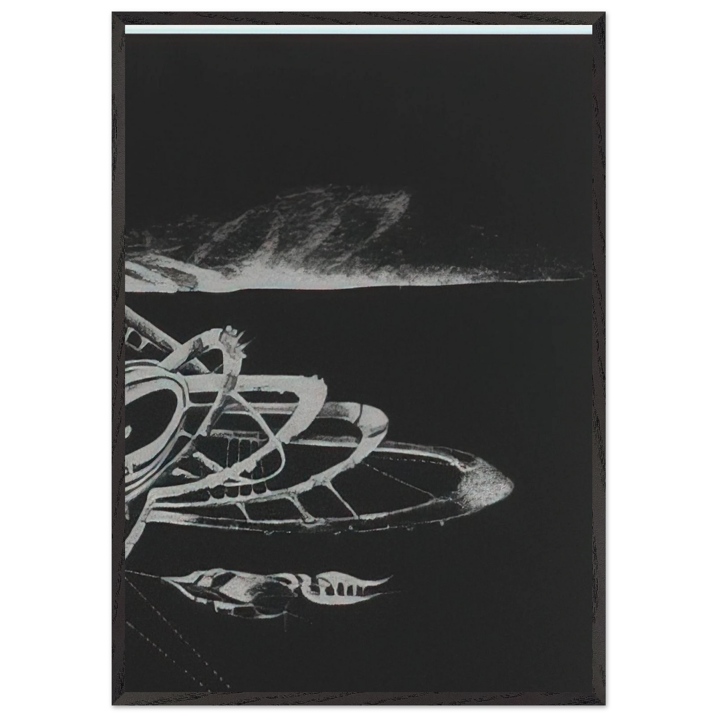 UNTITLED FROM THE NEW YORK COLLECTION FOR STOCKHOLM 1973 - Lee Bontecou Framed Art Print – Black Wooden Frame - Default Title - -Framed Art Print