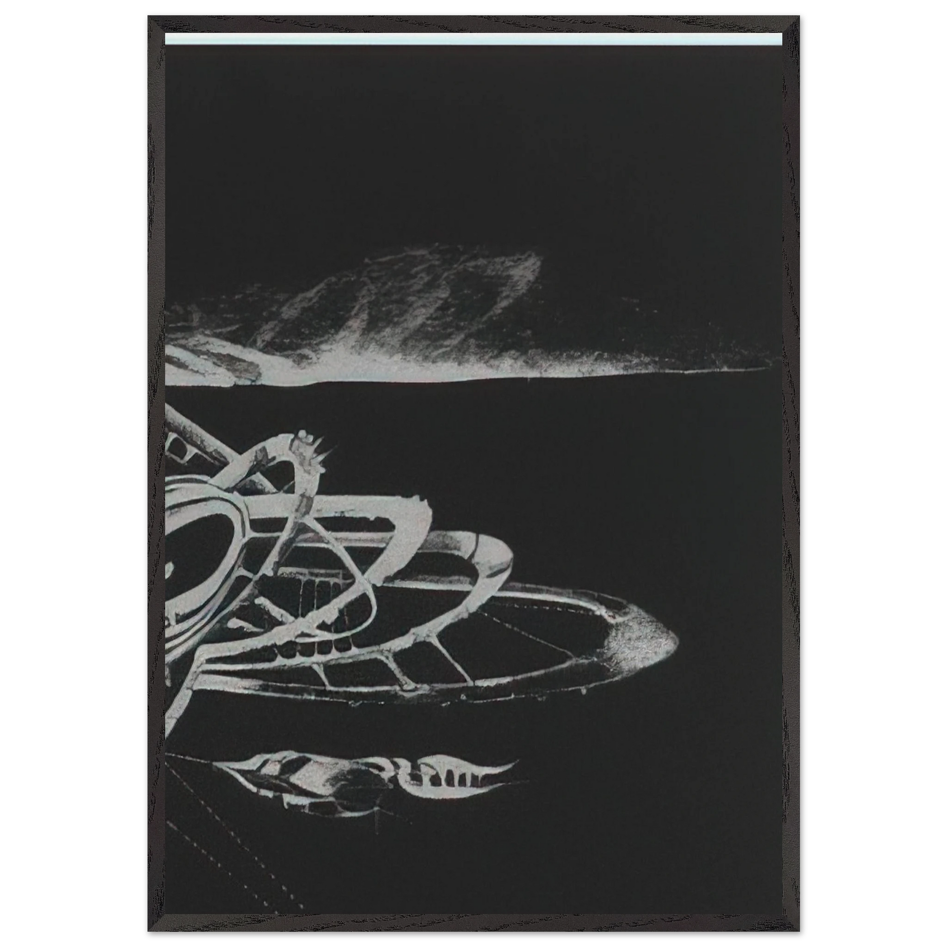 UNTITLED FROM THE NEW YORK COLLECTION FOR STOCKHOLM 1973 - Lee Bontecou Framed Art Print – Black Wooden Frame - Default Title - -Framed Art Print