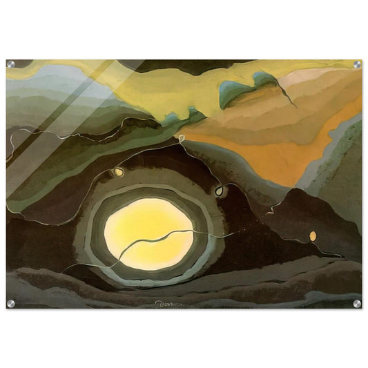 Me and the Moon - 1937 - Arthur Dove Acrylic Print - 70x100 cm / 28x40″ inches | Arthur Dove Wall Art | Arthur Dove Prints