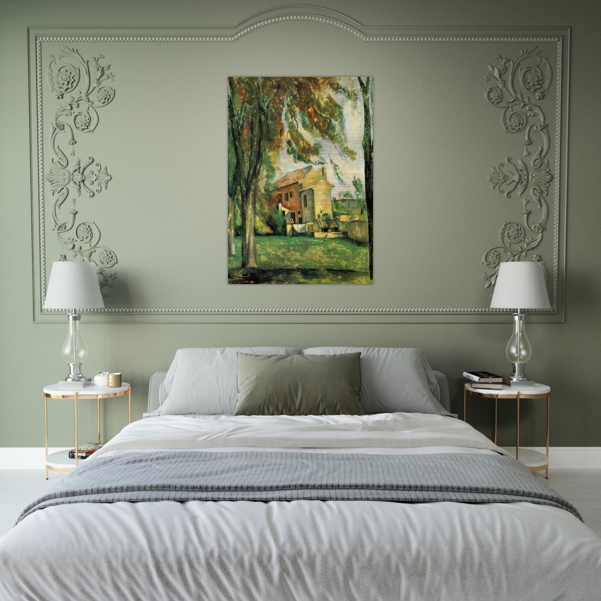 The pond of the Jas de Bouffan - Paul Cézanne Brushed Aluminum Print - 70x100 cm / 28x40 inches | Paul Cézanne Aluminum Print | Paul Cézanne Prints