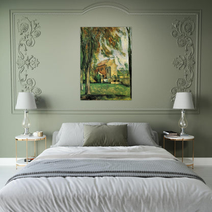 The pond of the Jas de Bouffan - Paul Cézanne Brushed Aluminum Print - 70x100 cm / 28x40 inches | Paul Cézanne Aluminum Print | Paul Cézanne Prints