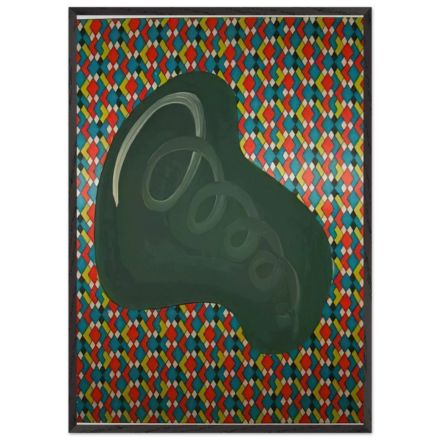 NIERENFORM 1969 - Sigmar Polke Framed Art Print – Black Wooden Frame - Default Title - -Framed Art Print