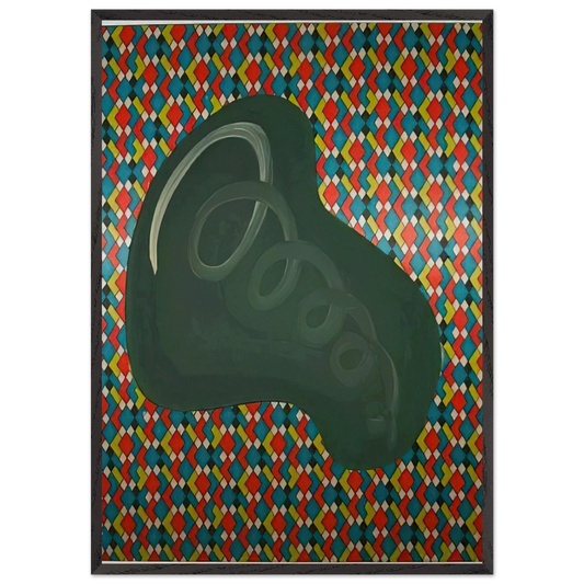 NIERENFORM 1969 - Sigmar Polke Framed Art Print – Black Wooden Frame - Default Title - -Framed Art Print