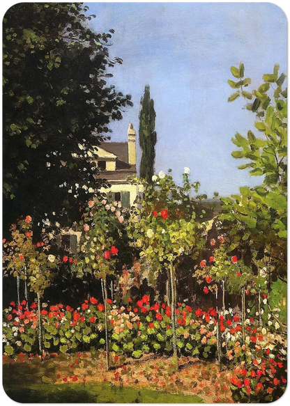 Garden in Bloom at Sainte-Addresse By claude monet Pack of 10 Post Cards | claude monet Post Cards | A6 (10.5 x 14.8 cm) - 4.1 x 5.8 inches