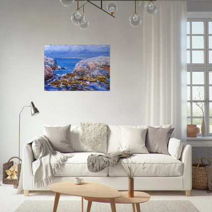 Duck Island, Isles of Shoals - Childe Hassam Brushed Aluminum Print - 70x100 cm / 28x40 inches | Childe Hassam Aluminum Print | Childe Hassam Prints