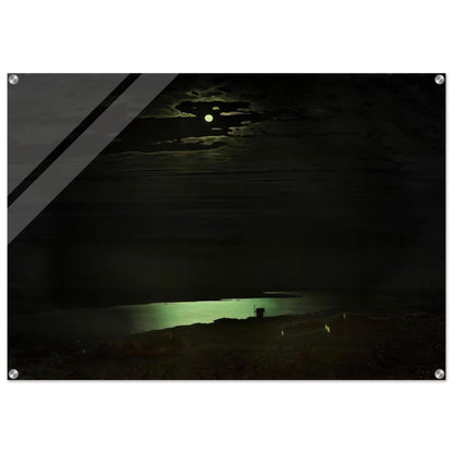 Moonlight Night on the Dnieper - Arkhyp Kuindzhi Acrylic Print - 70x100 cm / 28x40″ inches | Arkhyp Kuindzhi Wall Art | Arkhyp Kuindzhi Prints