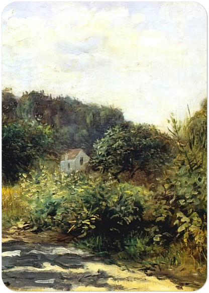 A Road in Louveciennes By Pierre-Auguste Renoir Pack of 10 Post Cards | Pierre-Auguste Renoir Post Cards | A6 (10.5 x 14.8 cm) - 4.1 x 5.8 inches