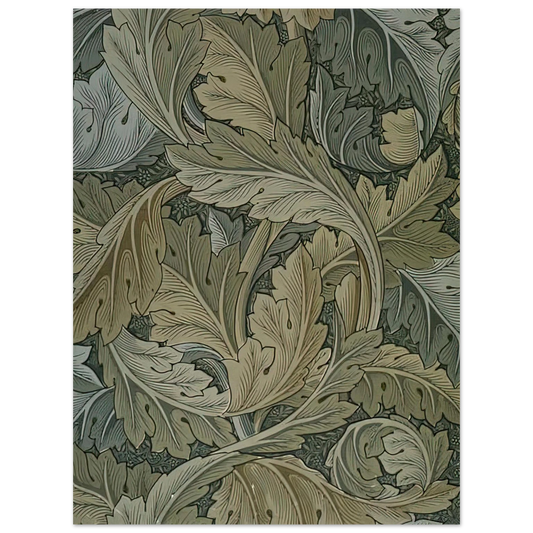 William Morris - ACANTHUS WALLPAPER 1875 Fine Art Poster - 13x18 cm / 5x7 inches