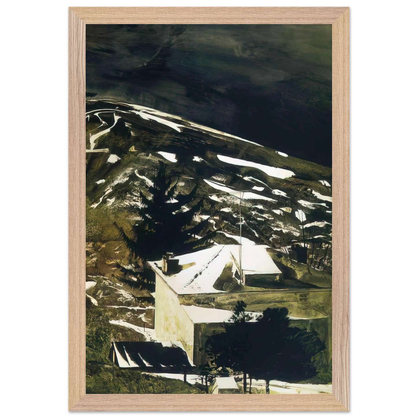 Andrew Wyeth - WOLF MOON 1975 Wall Art - 60x80 cm / 24x32 inches - Fine Art Poster - -