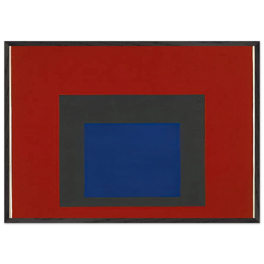 HOMAGE TO THE SQUARE 1950 - Josef Albers Framed Art Print – Black Wooden Frame - Default Title - -Framed Art Print