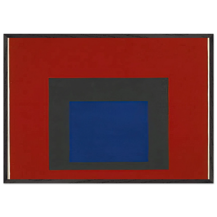HOMAGE TO THE SQUARE 1950 - Josef Albers 70x100 cm / 28x40 inches Framed Art Print – Black Wooden Frame