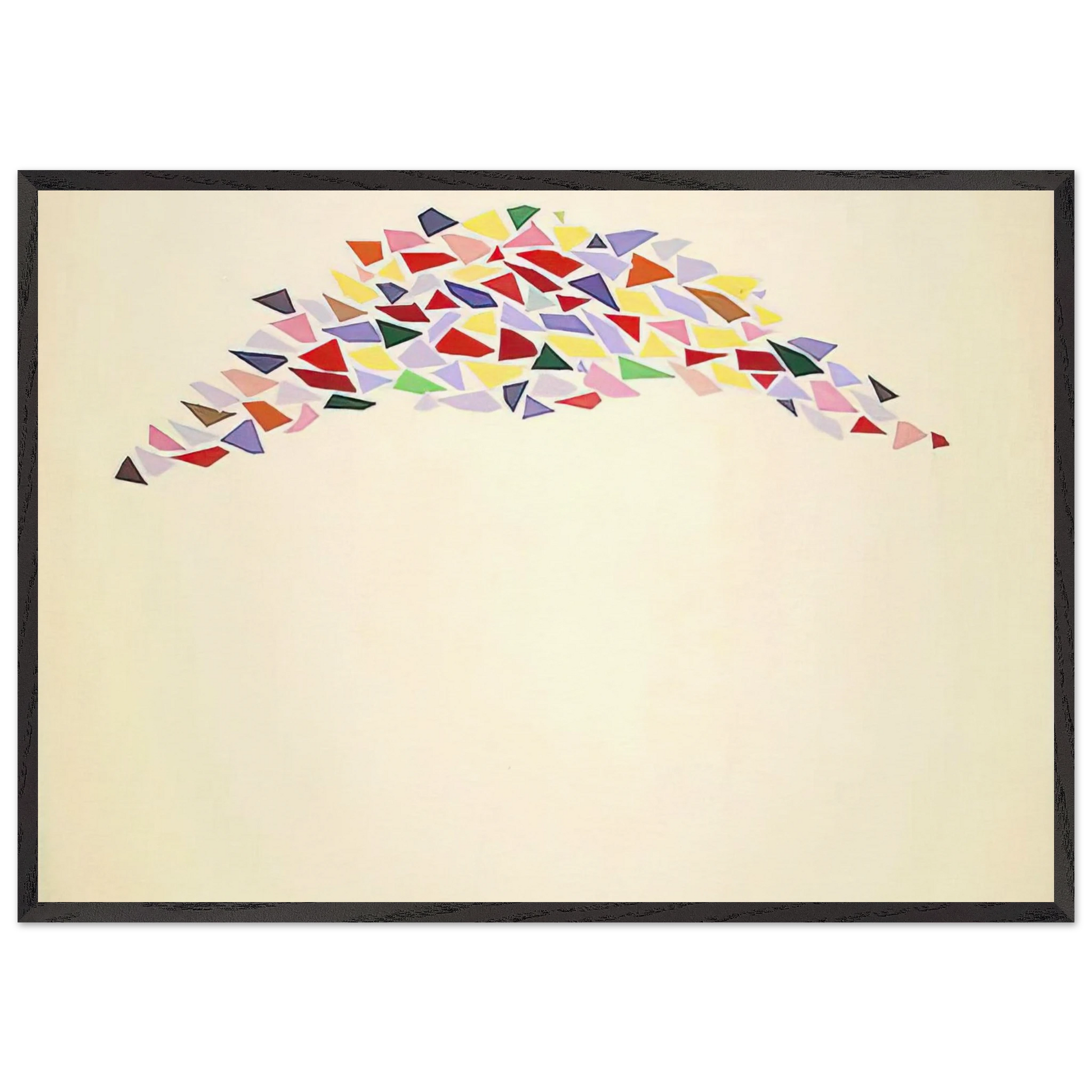 Texas Arch I - Post-Painterly Abstraction - Robert Goodnough Framed Art Print – Black Wooden Frame - Default Title - -Framed Art Print