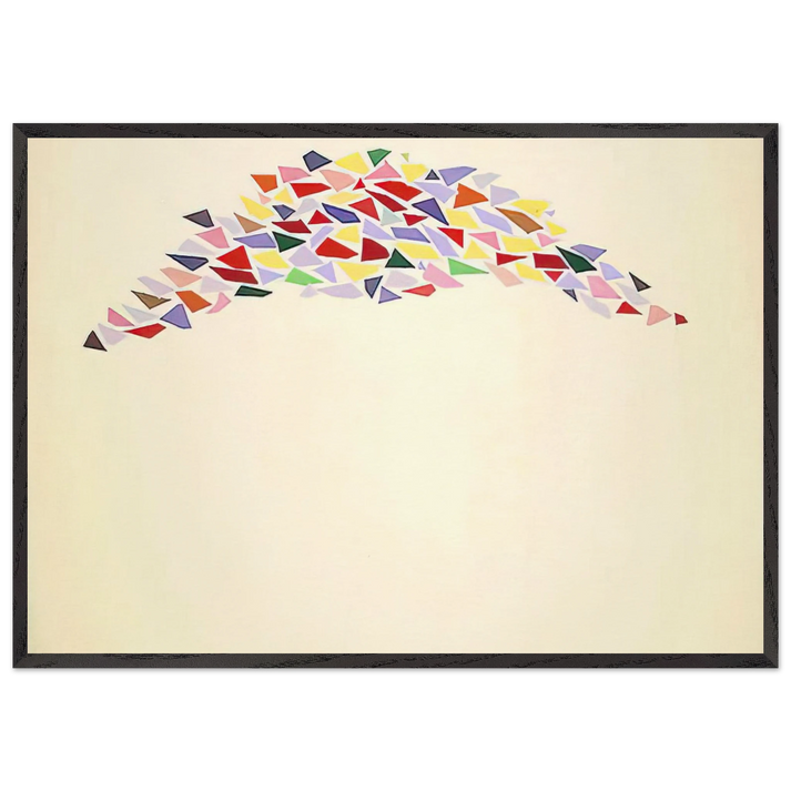 Texas Arch I - Post-Painterly Abstraction - Robert Goodnough 70x100 cm / 28x40 inches Framed Art Print – Black Wooden Frame