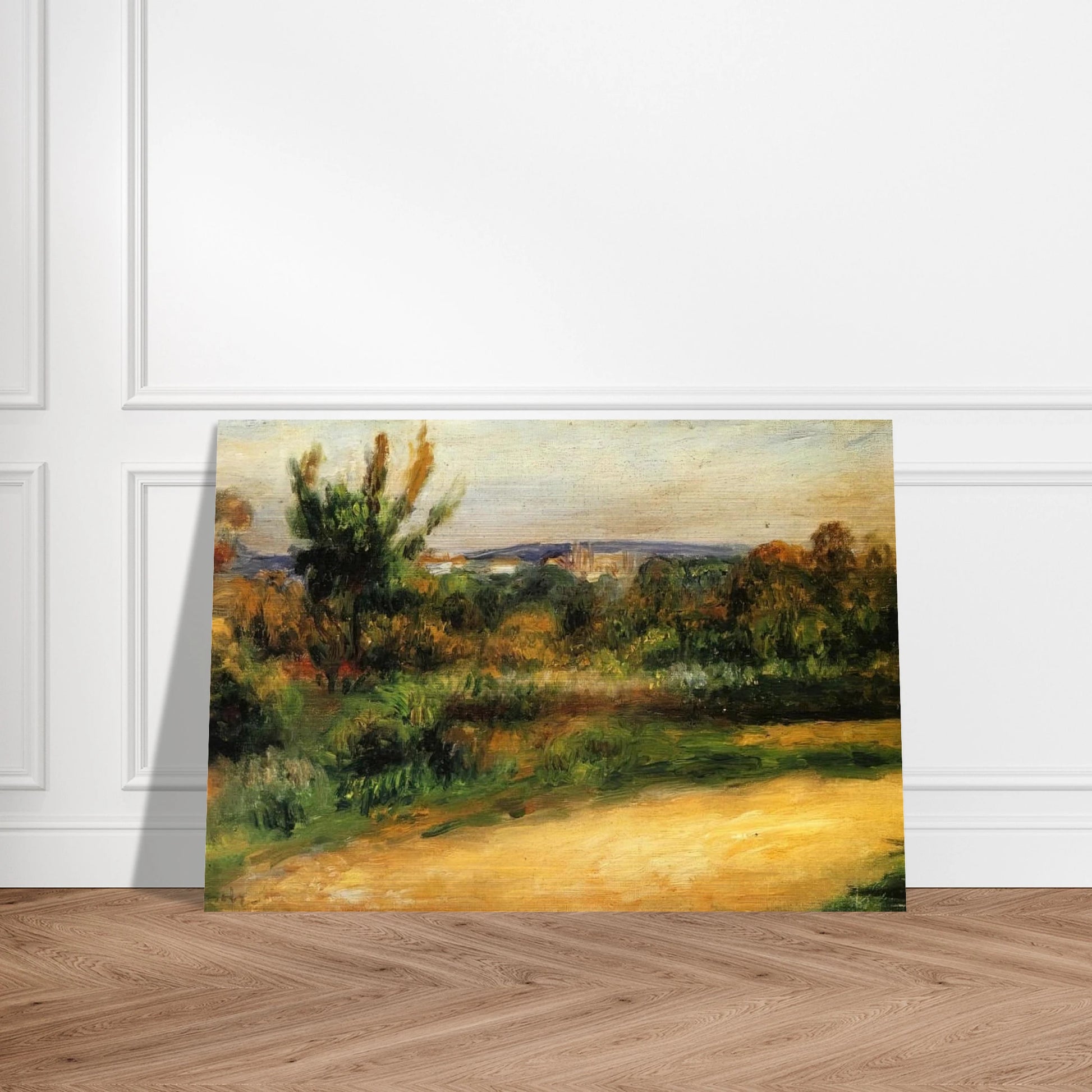 Midday Landscape - Pierre-Auguste Renoir Brushed Aluminum Print - 70x100 cm / 28x40 inches | Pierre-Auguste Renoir Aluminum Print | Pierre-Auguste Renoir Prints