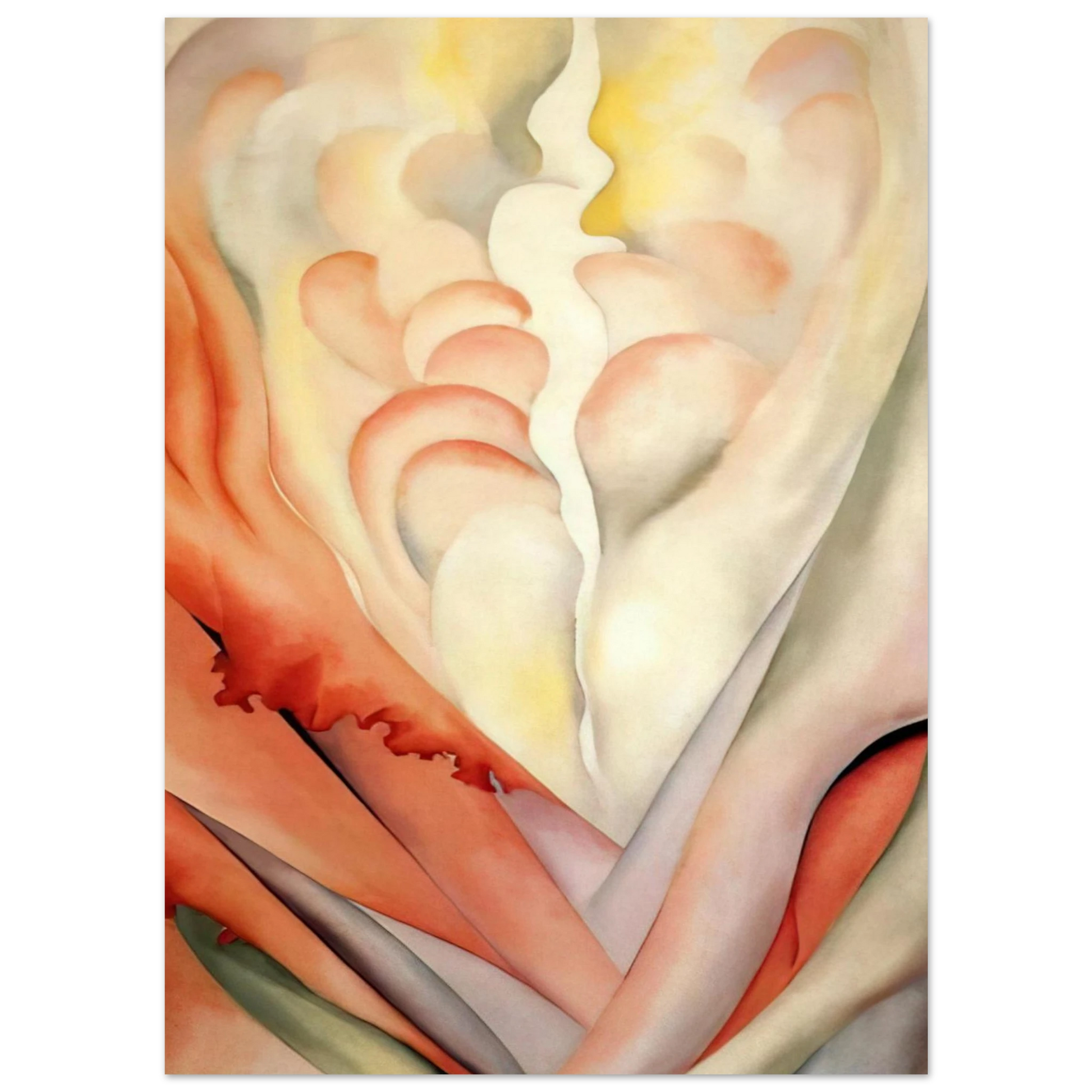 Georgia O'Keeffe - Flower Abstraction Fine Art Poster - 75x100 cm / 30x40 inches