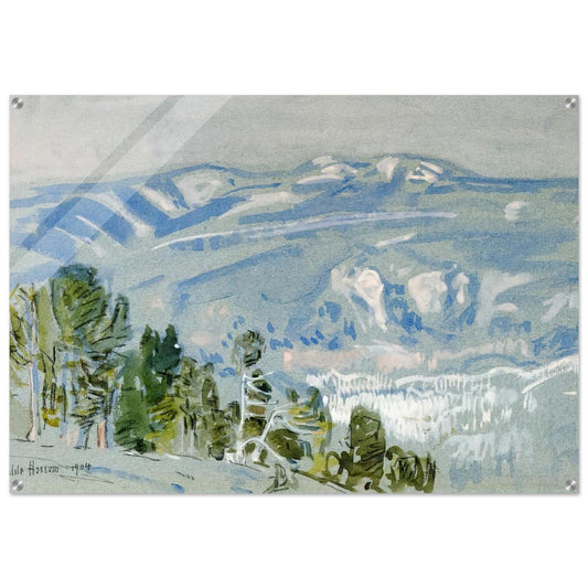 Looking towards Mount Adams from Mount Hood - Childe Hassam Acrylic Print - 70x100 cm / 28x40″ inches | Childe Hassam Wall Art | Childe Hassam Prints