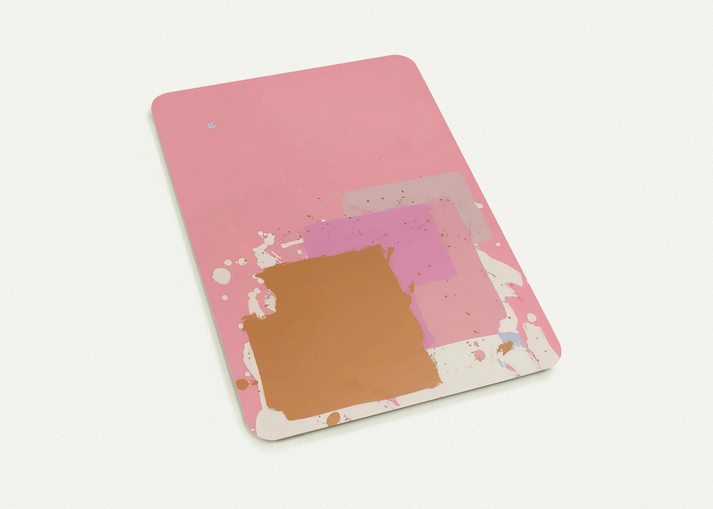 Brown Black on Pink - 1971 By John Hoyland Pack of 10 Post Cards | John Hoyland Post Cards | A6 (10.5 x 14.8 cm) - 4.1 x 5.8 inches