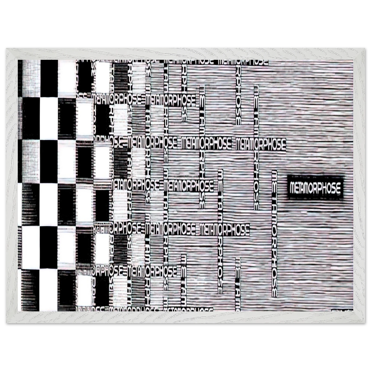 MC Escher - METAMORPHOSIS II EXCERPT 7 Wall Art - 60x80 cm / 24x32 inches - Fine Art Poster - -