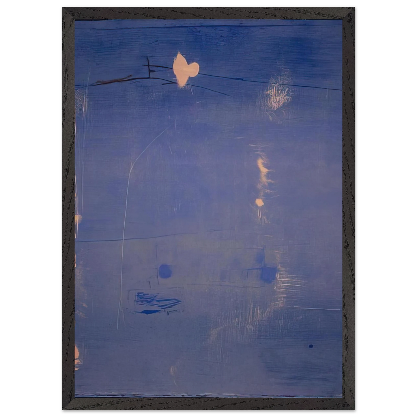 Helen Frankenthaler - Cameo - 1980 Wall art - A3 (29.7 x 42  cm) - Premium Wooden Framed Poster With Fine Art Paper - White frame