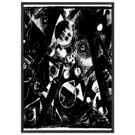 Komposition - 1919 - Johannes Itten Framed Art Print – Black Wooden Frame - Default Title - -Framed Art Print