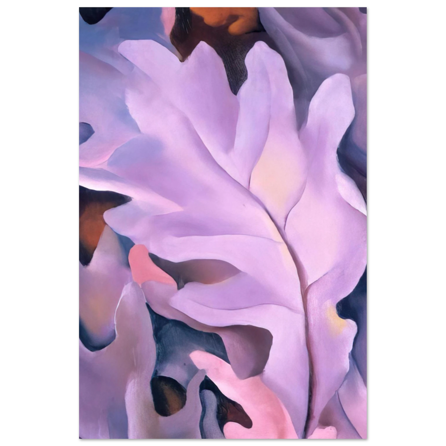 Georgia O'Keeffe - Purple Leaves Fine Art Poster - 75x100 cm / 30x40 inches