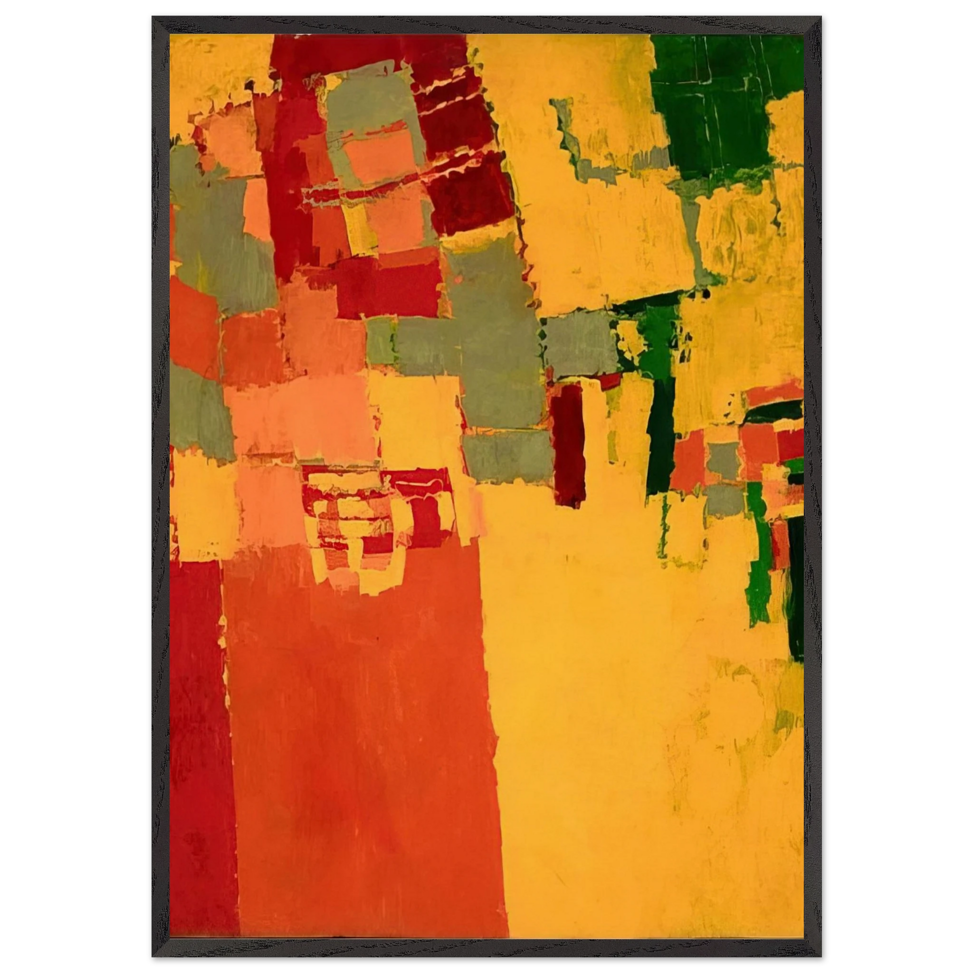 27 October 1949 - 1949 - Frank Lobdell Framed Art Print – Black Wooden Frame - Default Title - -Framed Art Print