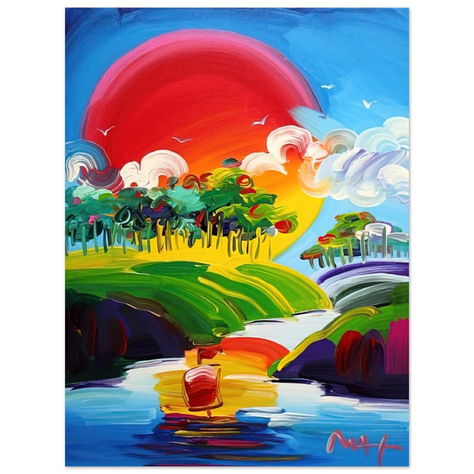 Peter Max - WITHOUT BORDERS 2011 Fine Art Poster - Default Title