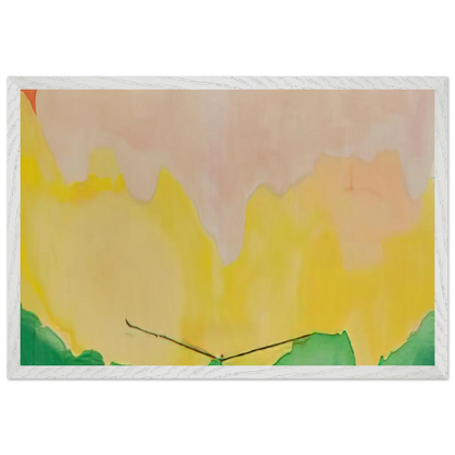 Helen Frankenthaler - Boulevard - 1973 Wall art - 60x80 cm / 24x32 Inches - Premium Wooden Framed Poster With Fine Art Paper - Wood frame