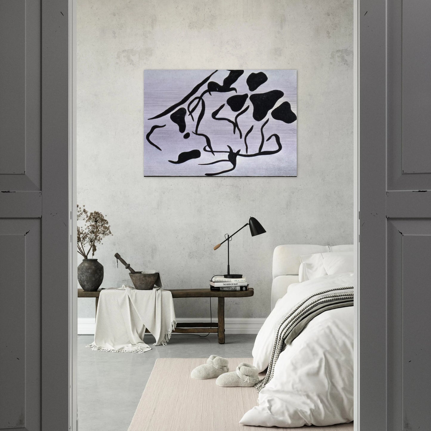 Automatic Drawing - Jean Arp Brushed Aluminum Print - 70x100 cm / 28x40 inches | Jean Arp Aluminum Print | Jean Arp Prints