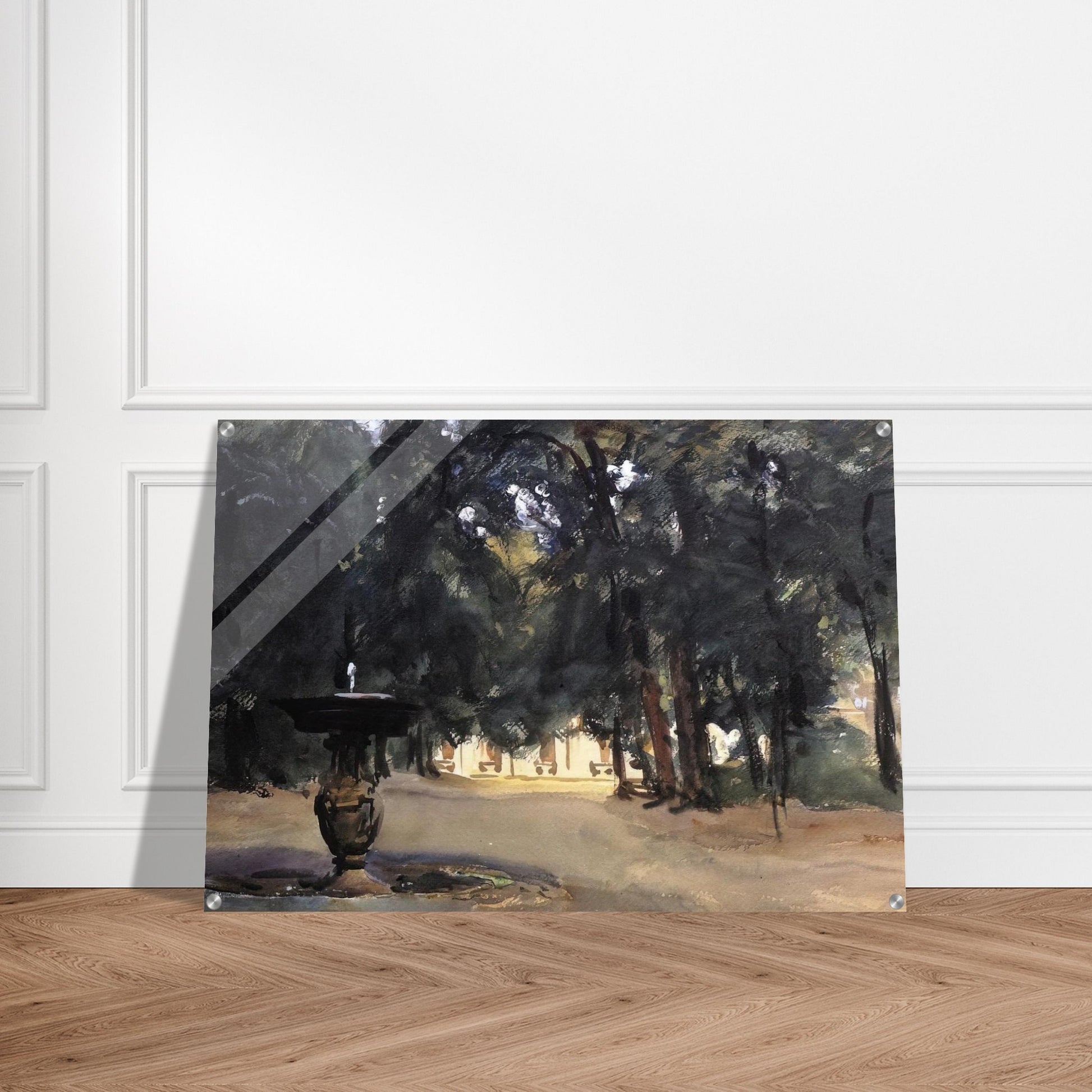 Villa Torlonia Fountain - John Singer Sargent Acrylic Print - 70x100 cm / 28x40″ inches