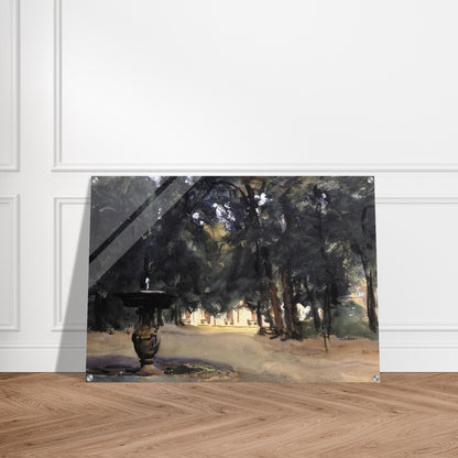 Villa Torlonia Fountain - John Singer Sargent Acrylic Print - 70x100 cm / 28x40″ inches