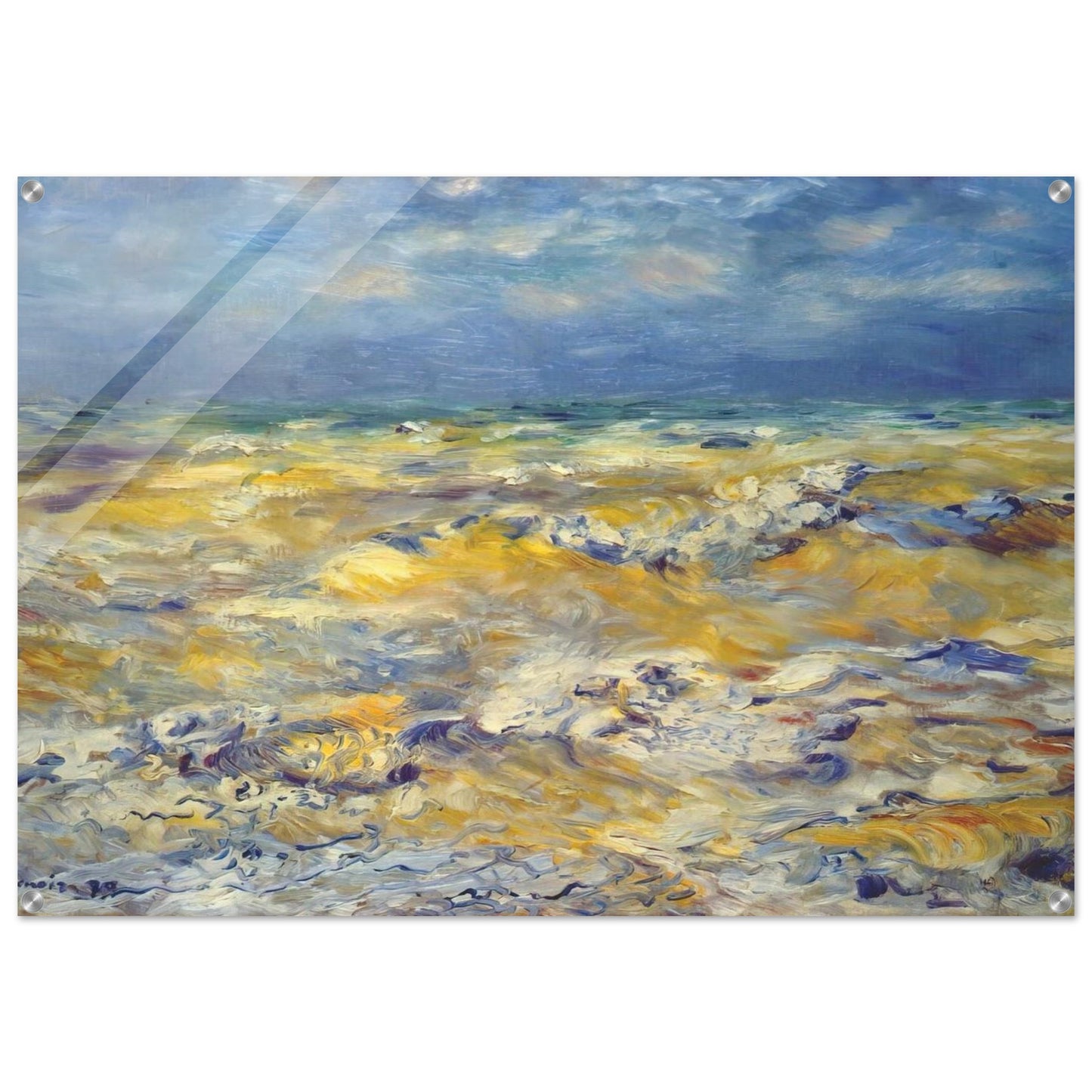 Seascape near berneval - Pierre-Auguste Renoir Acrylic Print - 70x100 cm / 28x40″ inches