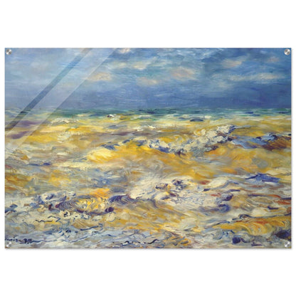 Seascape near berneval - Pierre-Auguste Renoir Acrylic Print - 70x100 cm / 28x40″ inches