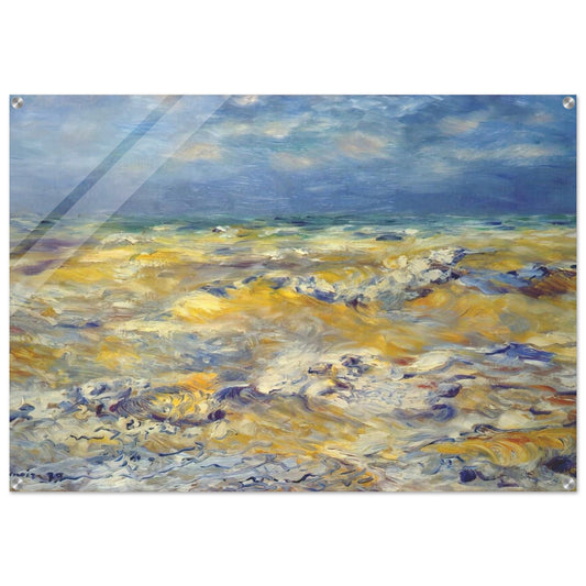 Seascape near berneval - Pierre-Auguste Renoir Acrylic Print - 70x100 cm / 28x40″ inches