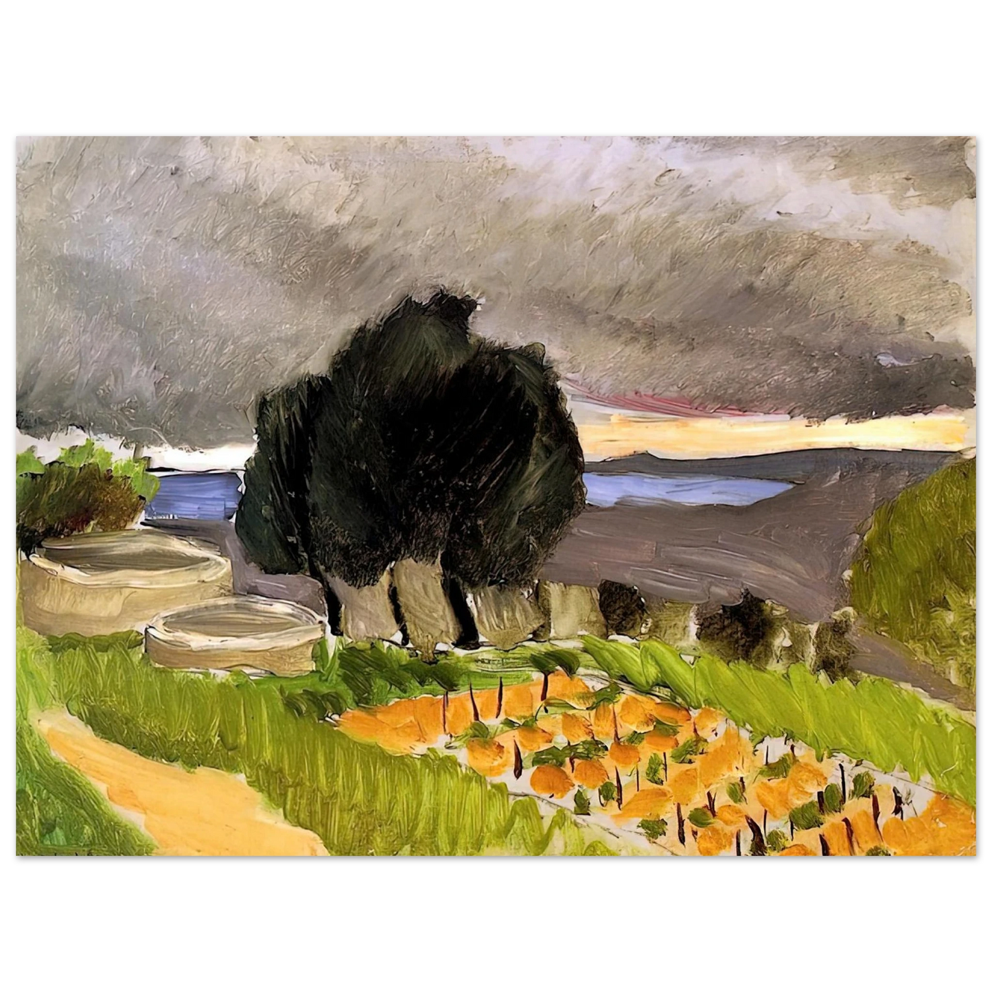 Henri Matisse - LANDSCAPE OF THE MIDI BEFORE THE STORM 1921 Fine Art Poster - Default Title