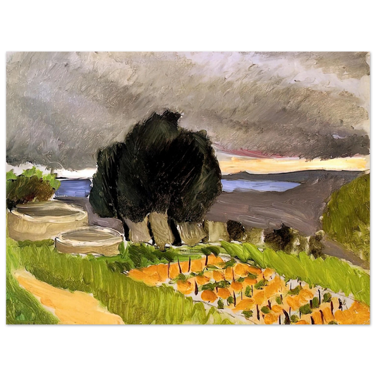 Henri Matisse - LANDSCAPE OF THE MIDI BEFORE THE STORM 1921 Fine Art Poster - Default Title