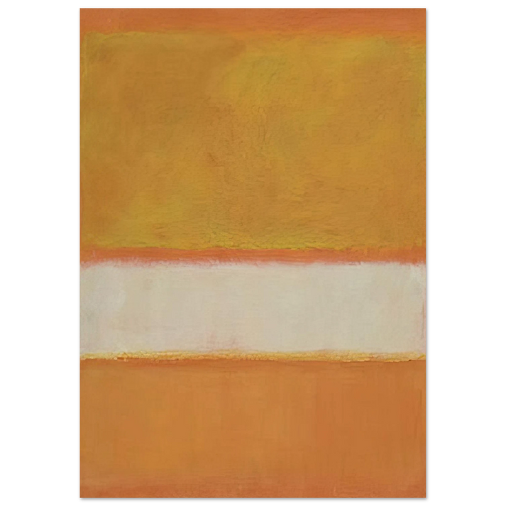 Mark Rothko - Untitled No. 11 - 1957 Wall Art - 30x40 cm / 12x16 inches - Premium Wooden Framed Poster With Fine Art Paper - White frame